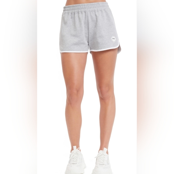 PSK COLLECTIVE Dolphin-Hem Shorts Curved Hem Varsity Plus Size 3X NWT! - Picture 3 of 14